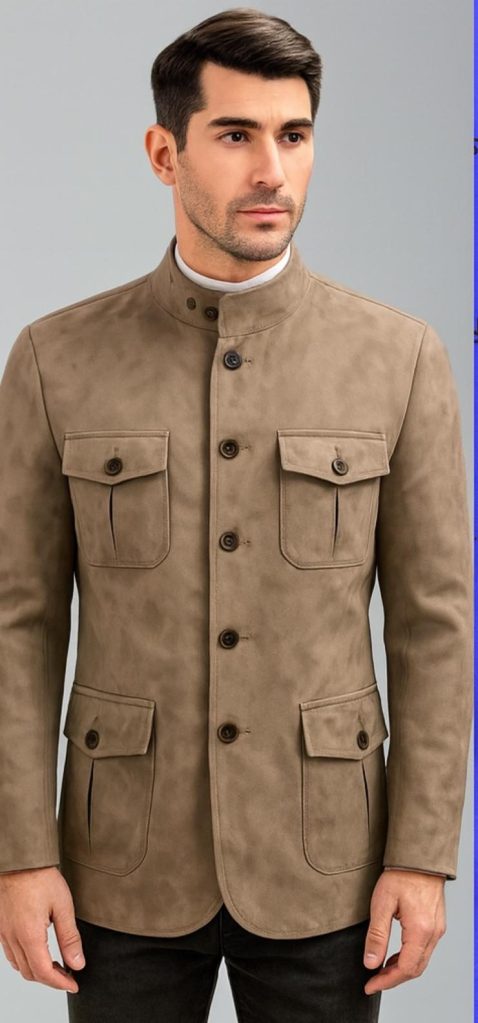 Men's brown jacket.